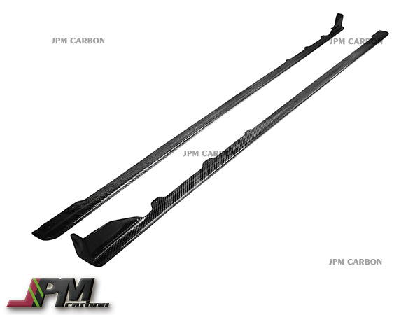 [JPMCarbon] STI Style Carbon Fiber Side Skirt Add-on Lips Fits For 2015-2021 Subaru WRX / STI Only