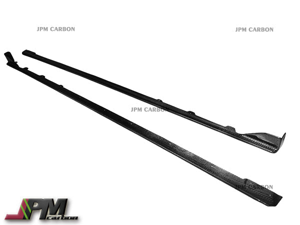 [JPMCarbon] STI Style Carbon Fiber Side Skirt Add-on Lips Fits For 2015-2021 Subaru WRX / STI Only