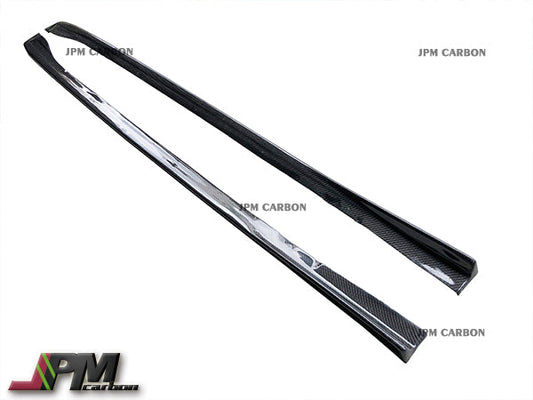 [JPMCarbon] V2 Style Carbon Fiber Side Skirt Add-on Lips Fits For 2015-2021 Subaru WRX / STI Only