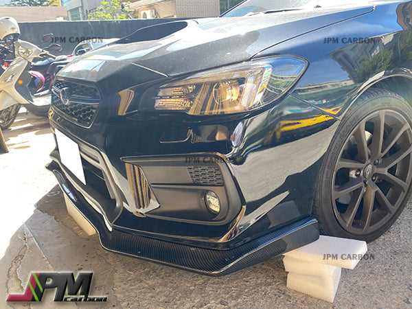 [JPMCarbon] CS Style Carbon Fiber Front Bumper Add-on Lip Fits For 2018-2021 Subaru WRX / STI Only