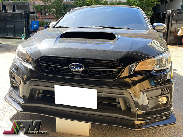[JPMCarbon] CS Style Carbon Fiber Front Bumper Add-on Lip Fits For 2018-2021 Subaru WRX / STI Only