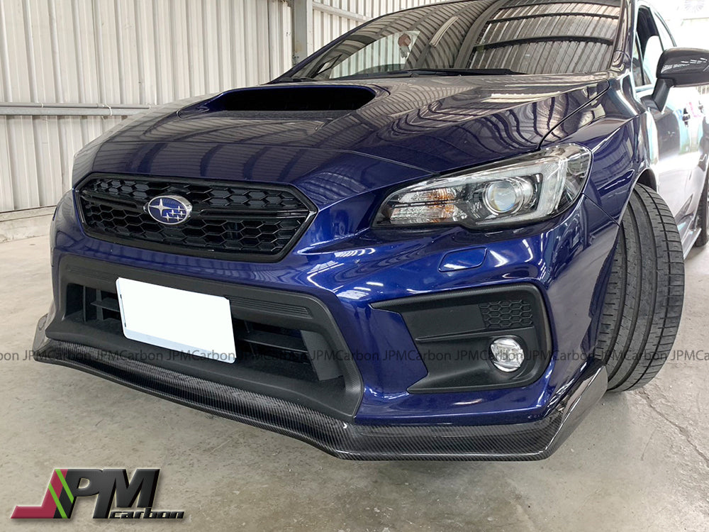 [JPMCarbon] CS Style Carbon Fiber Front Bumper Add-on Lip Fits For 2018-2021 Subaru WRX / STI Only