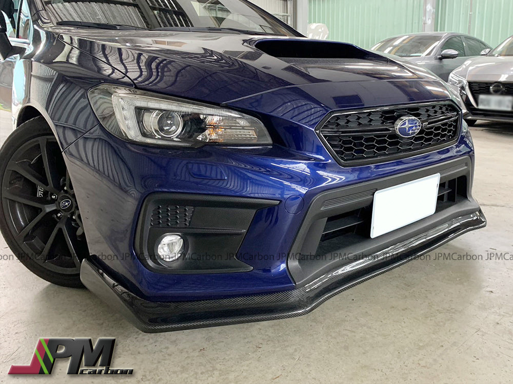 [JPMCarbon] CS Style Carbon Fiber Front Bumper Add-on Lip Fits For 2018-2021 Subaru WRX / STI Only