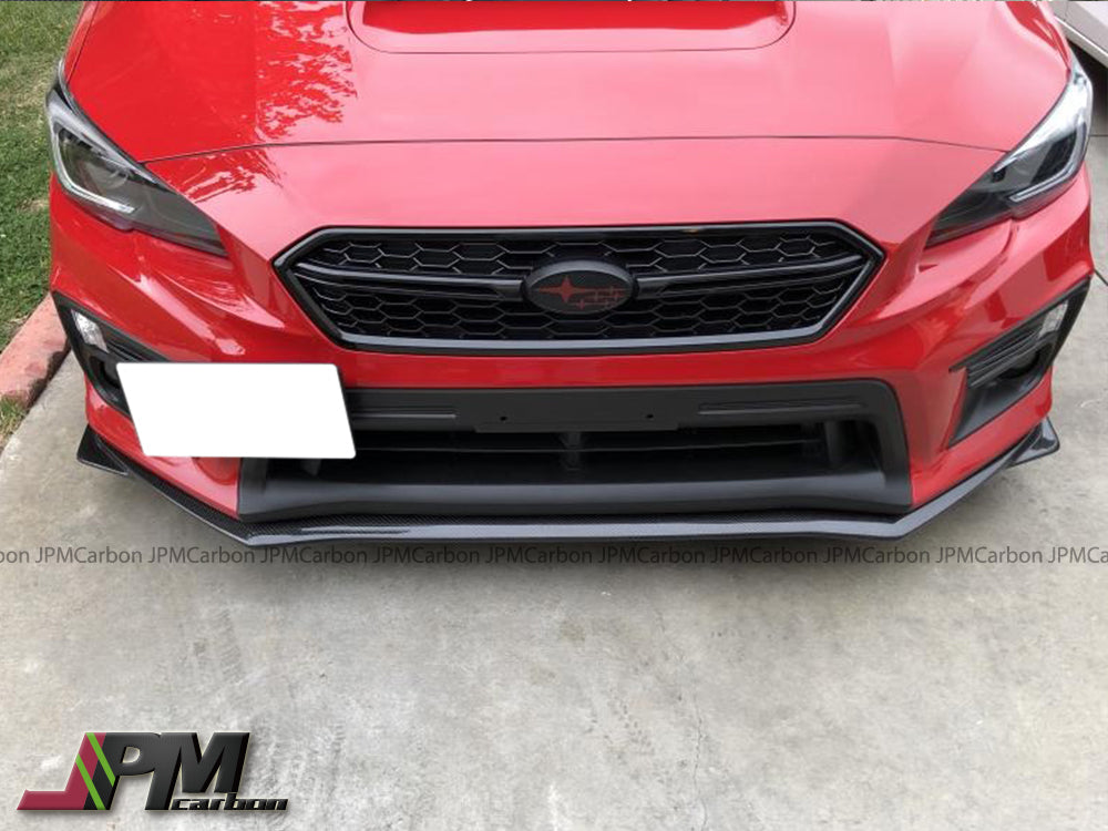 [JPMCarbon] STI Style Carbon Fiber Front Bumper Add-on Lip Fits For 2018-2021 Subaru WRX / STI Only