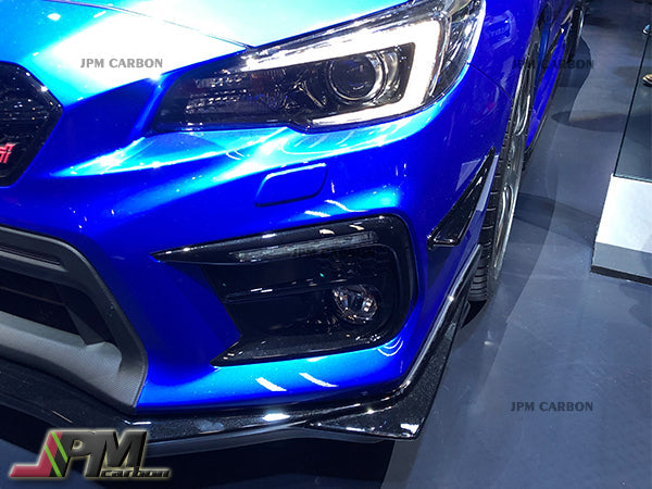 [JPMCarbon] Carbon Fiber Front Bumper Add-on Canards Fits For 2015-2021 Subaru WRX / STI Only