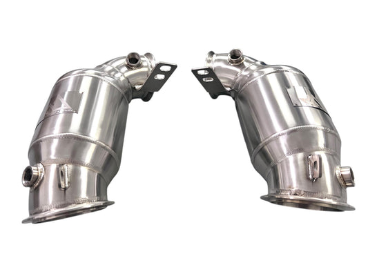 MAD BMW F9x M5 M8 Catted Downpipes W/ No CEL Guarantee
