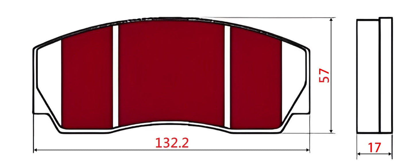 Yellow Speed Racing High Performance Sport Front Brake Pads