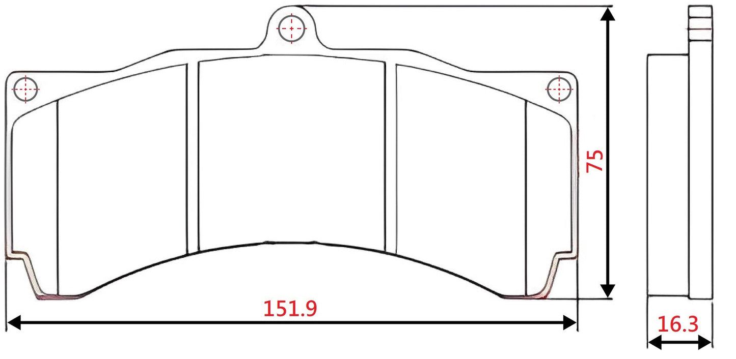 Yellow Speed Racing High Performance Street Front Brake Pads