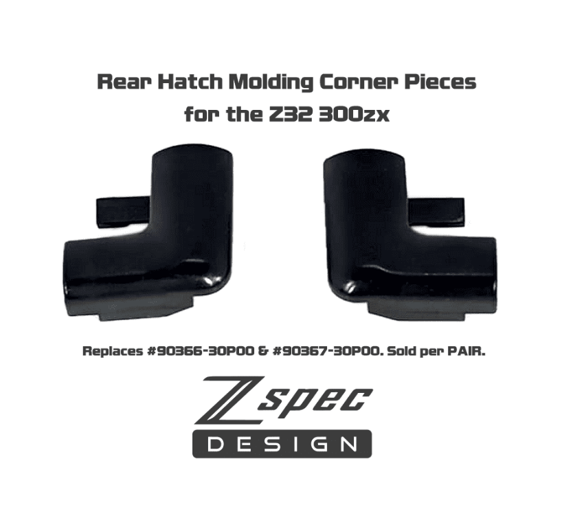 ZSPEC Rear Hatch Molding Corner Pieces for '90-96 300zx, Sold per Left/Right Set