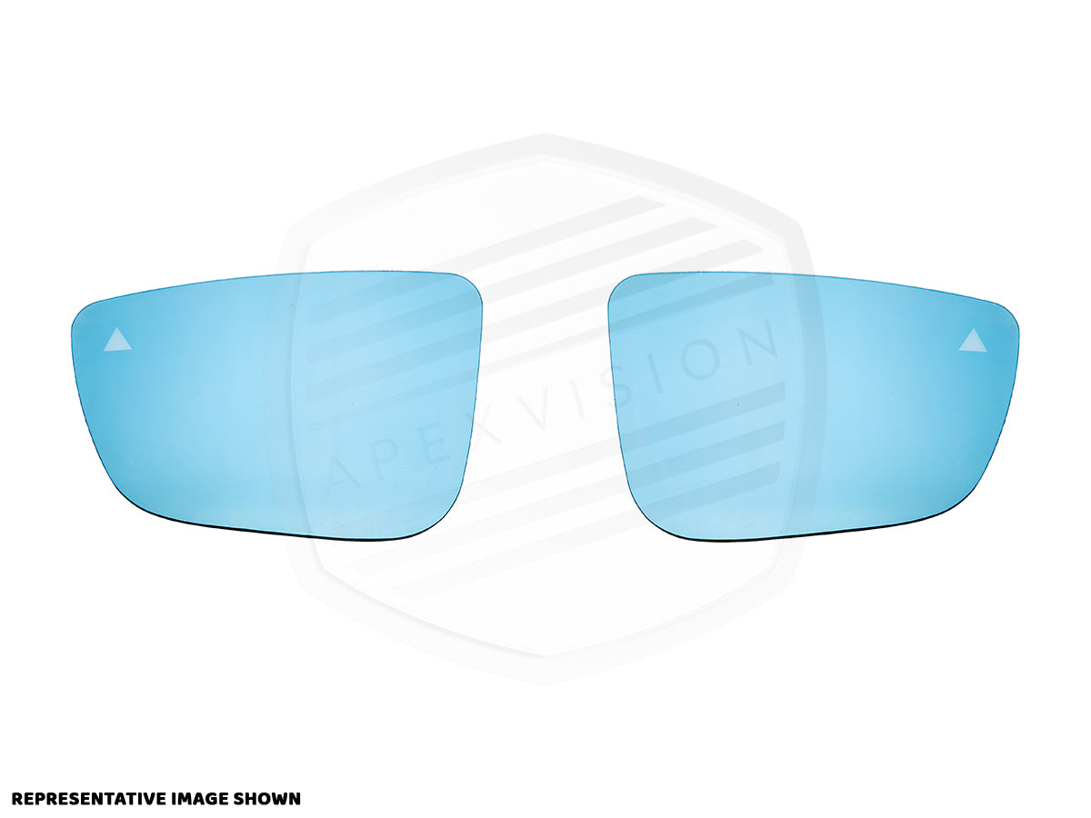 ApexVision Blue Tinted Side View Mirror Glass Set w/ Defrost - Honda S2000 (AP1/AP2)