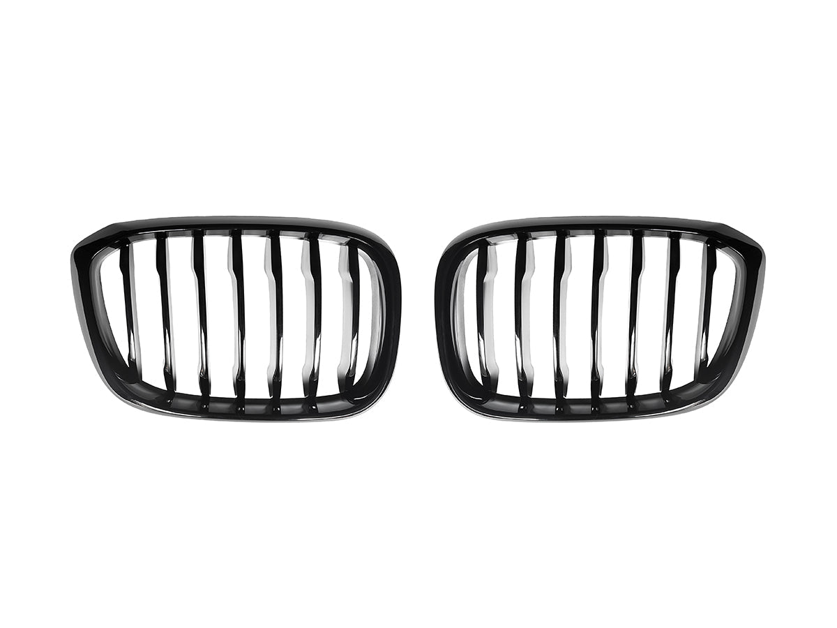 AutoTecknic Glazing Black Front Grille Set - BMW G01 X3 | G02 X4 Pre-LCI