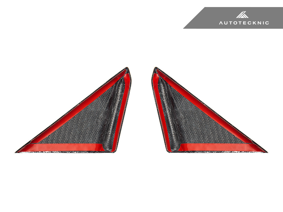 AutoTecknic Dry Carbon Side Mirror Wind Deflector Set - Porsche 992