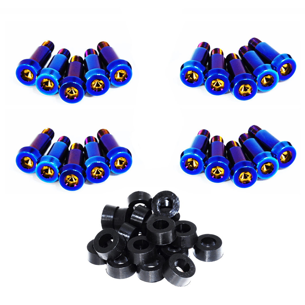 ZSPEC Shoulder-Bolt Timing Covers Fastener Kit for '84-89 Nissan 300zx Z31, Titanium