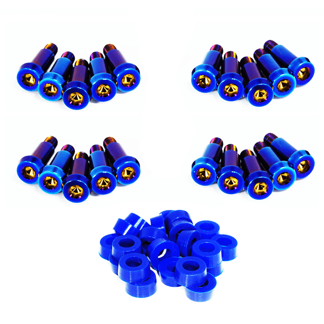 ZSPEC Shoulder-Bolt Timing Covers Fastener Kit for '84-89 Nissan 300zx Z31, Titanium