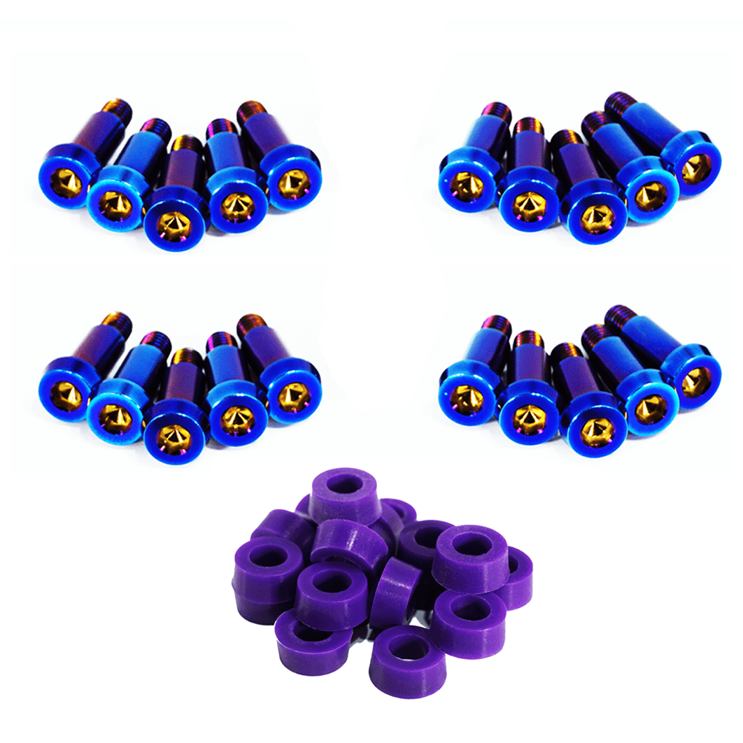 ZSPEC Shoulder-Bolt Timing Covers Fastener Kit for '84-89 Nissan 300zx Z31, Titanium