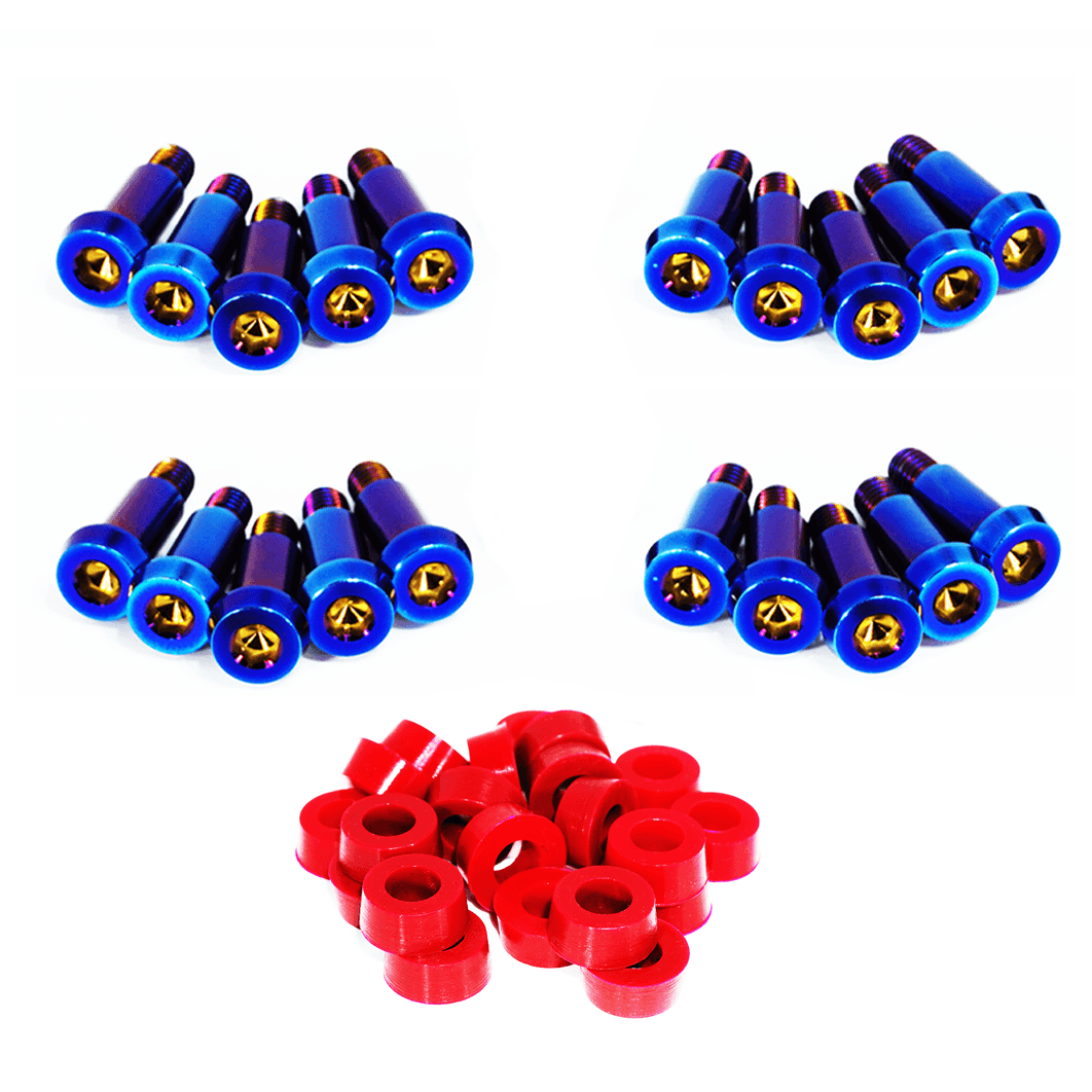 ZSPEC Shoulder-Bolt Timing Covers Fastener Kit for '84-89 Nissan 300zx Z31, Titanium