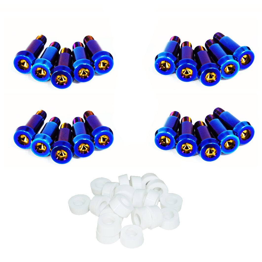 ZSPEC Shoulder-Bolt Timing Covers Fastener Kit for '84-89 Nissan 300zx Z31, Titanium