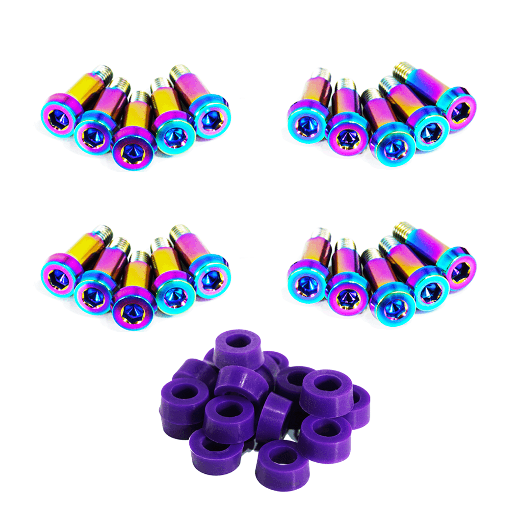 ZSPEC Shoulder-Bolt Timing Covers Fastener Kit for '84-89 Nissan 300zx Z31, Titanium