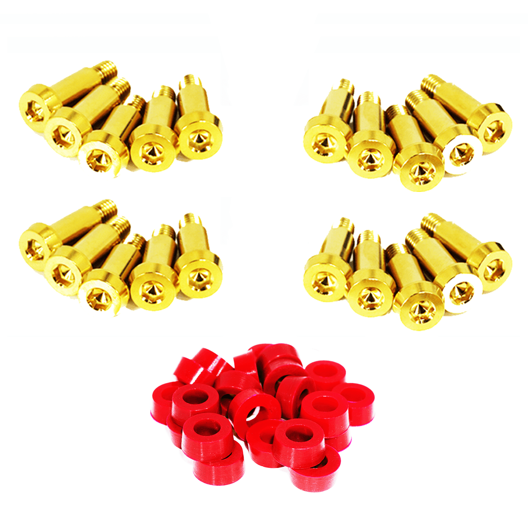 ZSPEC Shoulder-Bolt Timing Covers Fastener Kit for '84-89 Nissan 300zx Z31, Titanium