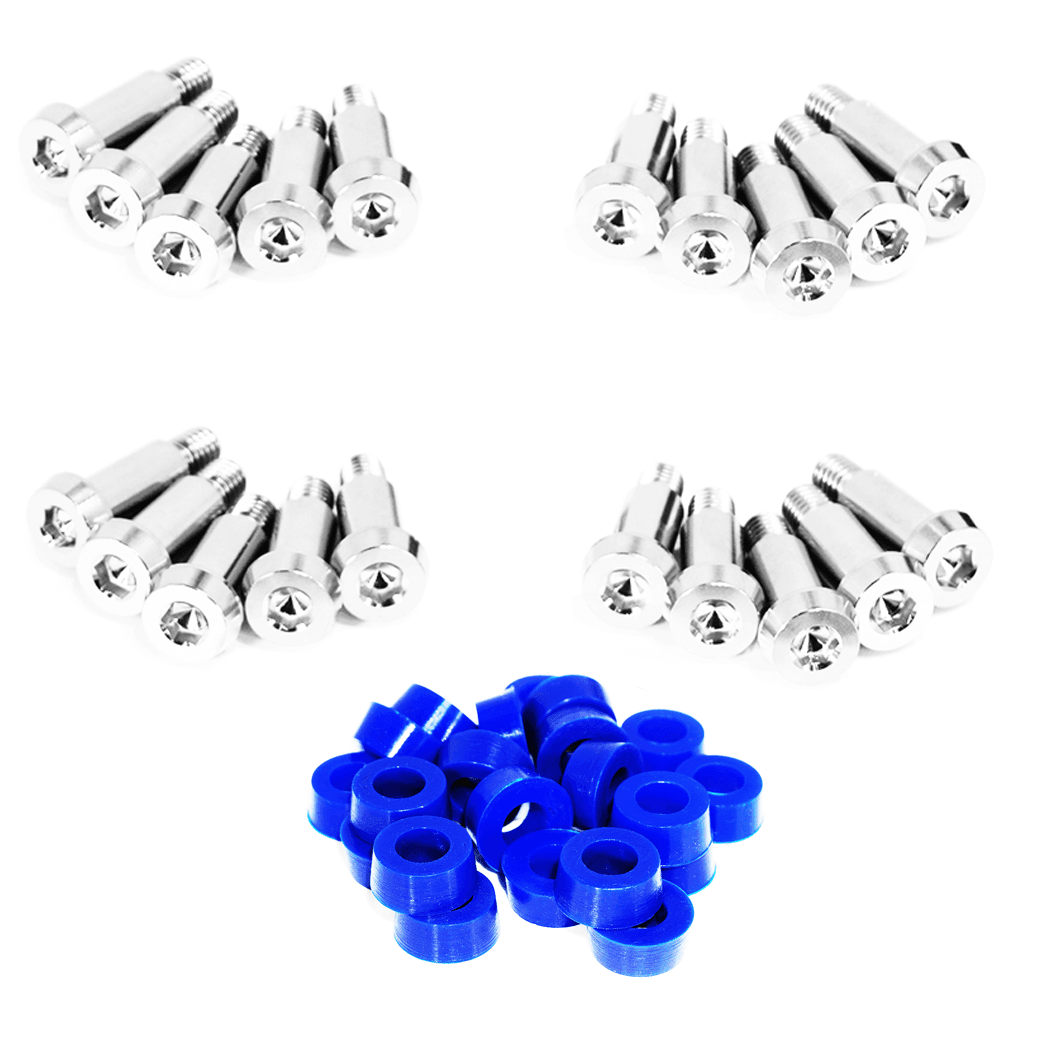 ZSPEC Shoulder-Bolt Timing Covers Fastener Kit for '84-89 Nissan 300zx Z31, Titanium