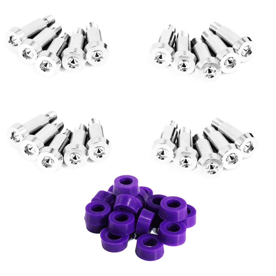 ZSPEC Shoulder-Bolt Timing Covers Fastener Kit for '84-89 Nissan 300zx Z31, Titanium