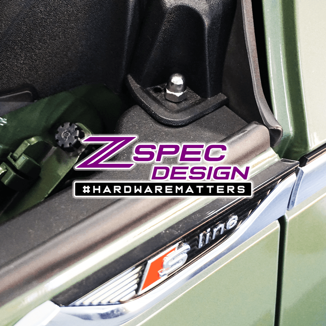 ZSPEC "Stage 1" Dress Up Bolts® Fastener Kit for '18-22+ Audi A5 8W6 2.0L, Stainless & Billet