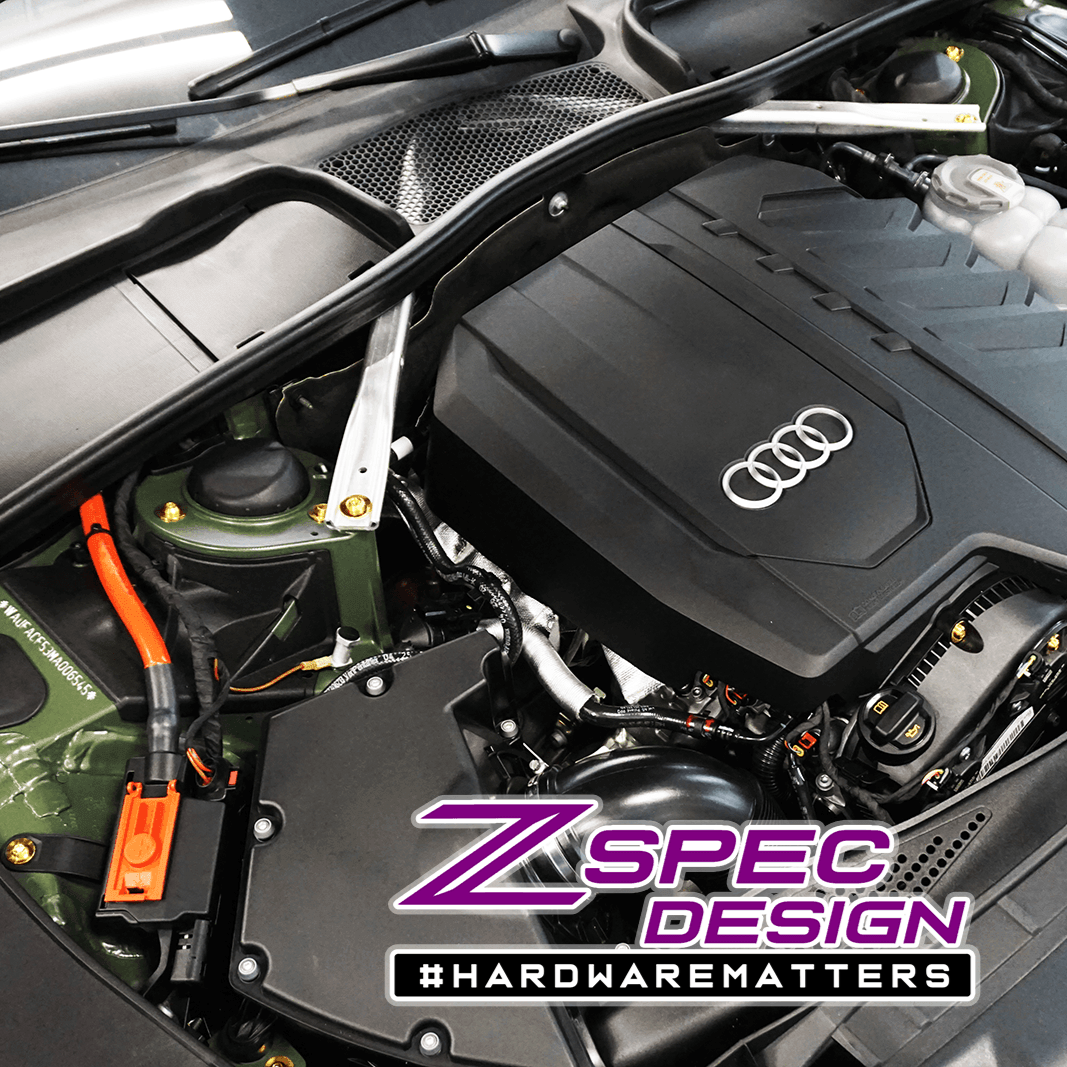 ZSPEC "Stage 2" Dress Up Bolts® Fastener Kit for '18-23+ Audi A5 8W6 2.0L, Titanium