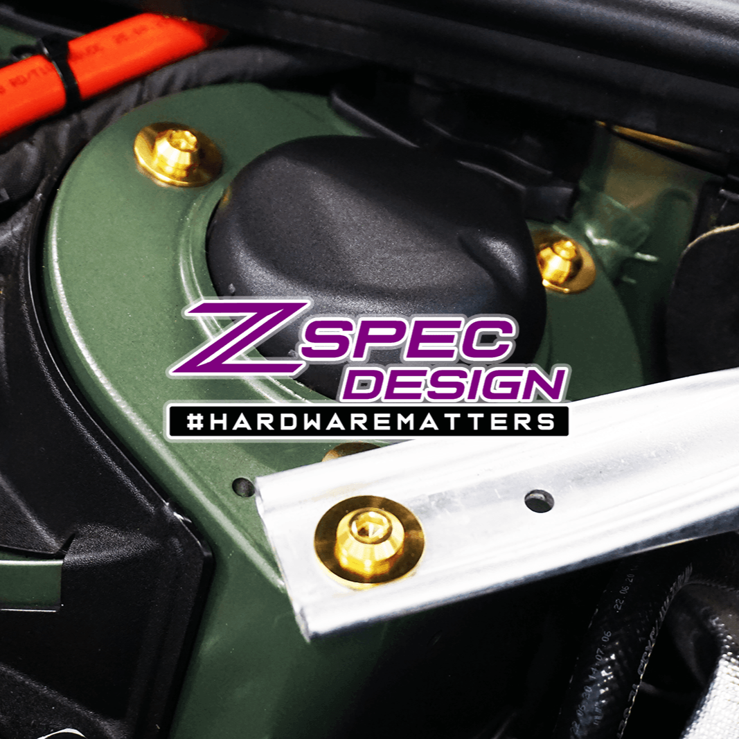 ZSPEC "Stage 2" Dress Up Bolts® Fastener Kit for '18-23+ Audi A5 8W6 2.0L, Titanium