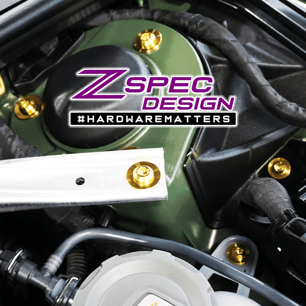 ZSPEC "Stage 2" Dress Up Bolts® Fastener Kit for '18-23+ Audi A5 8W6 2.0L, Titanium