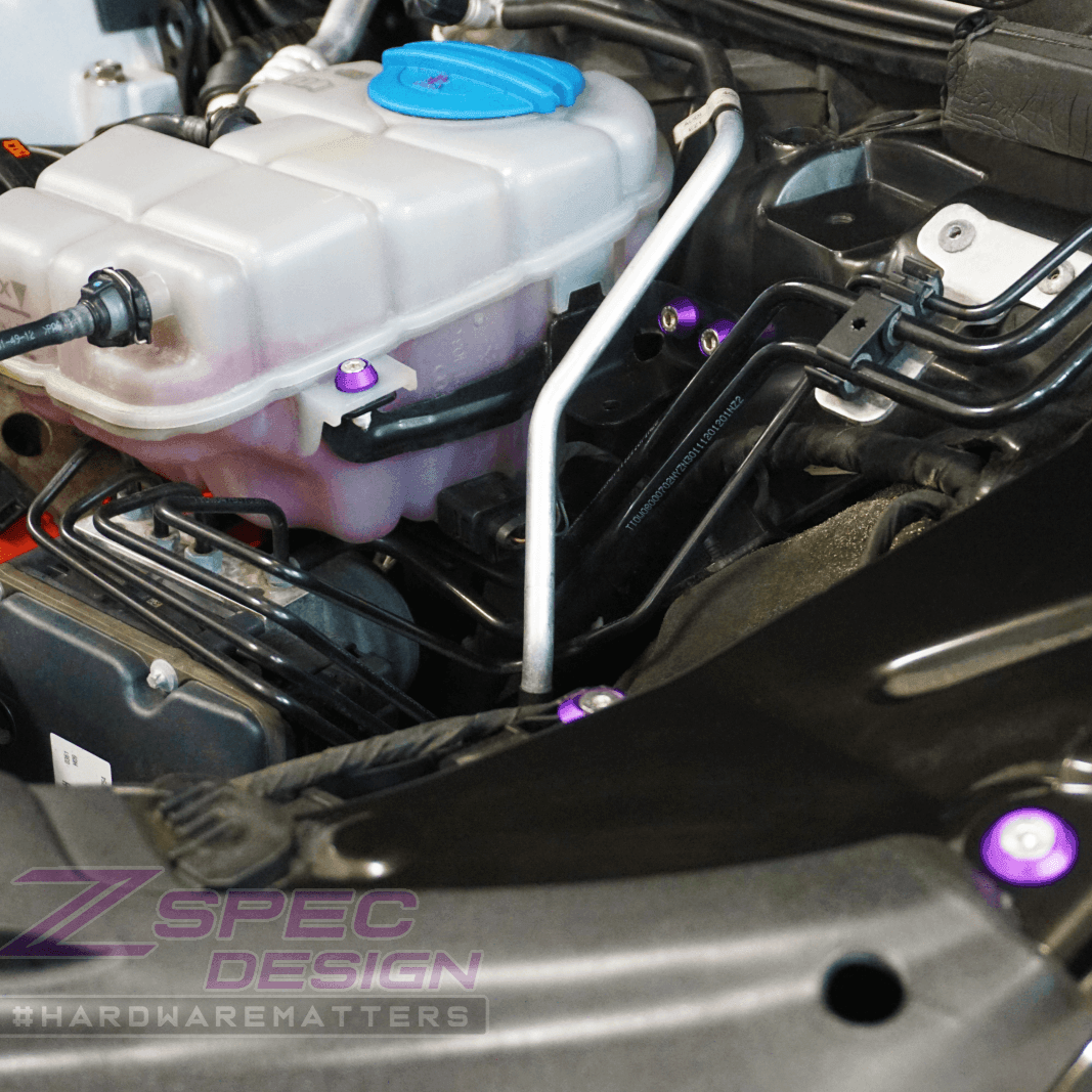 ZSPEC "Stage 2" Dress Up Bolts® Fastener Kit for '12-18 Audi A7 4G8 3.0L, Stainless & Billet