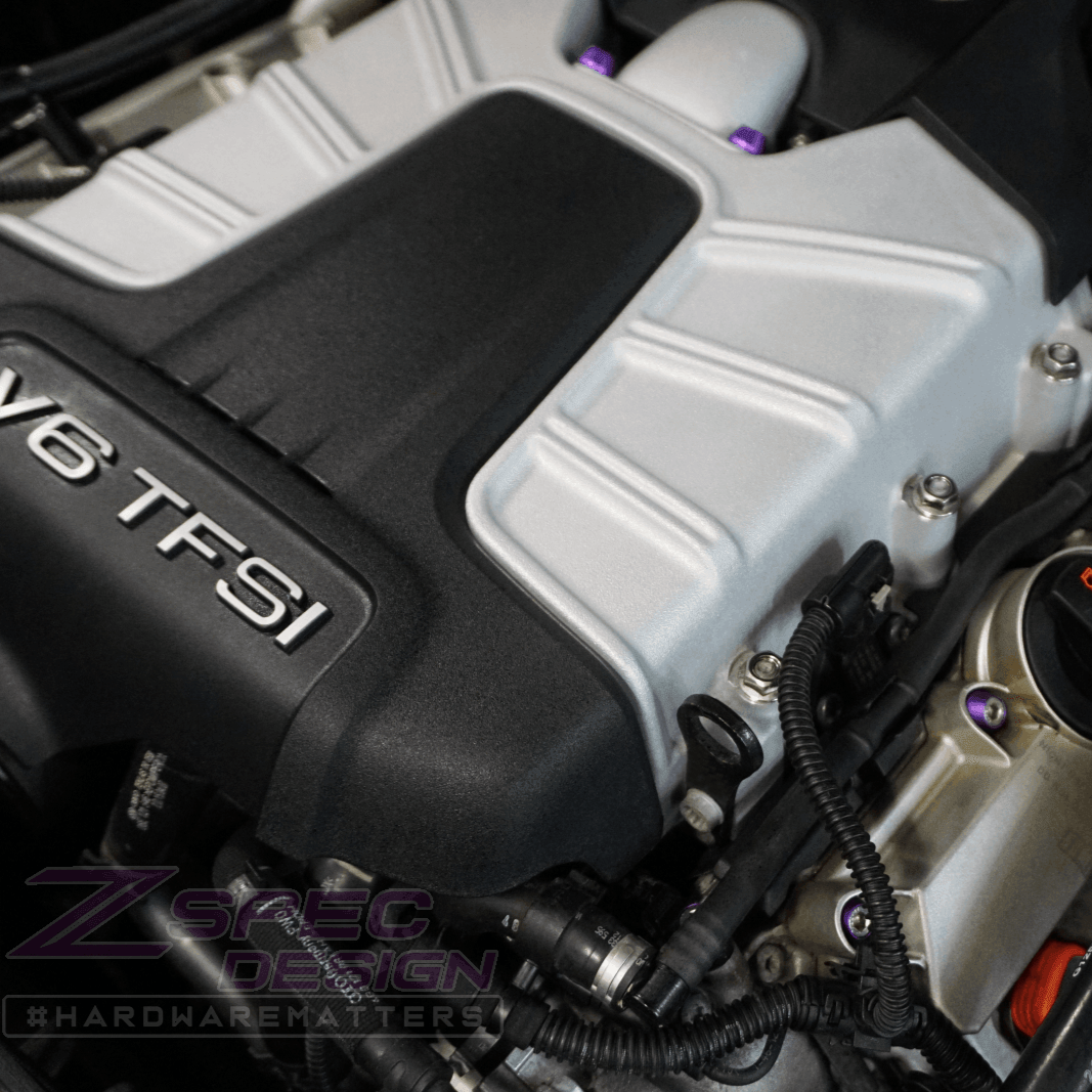 ZSPEC "Stage 1" Dress Up Bolts® Fastener Kit for Audi S5 B8 3.0L, Stainless & Billet