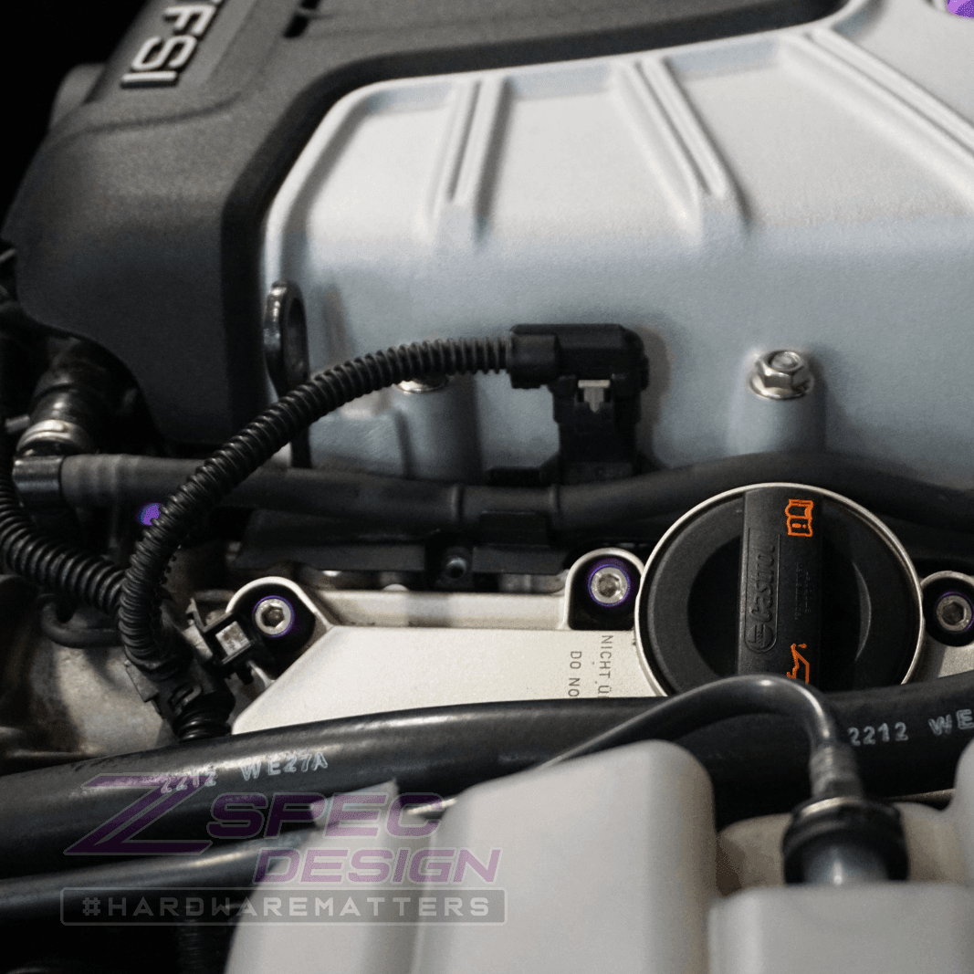 ZSPEC "Stage 2" Dress Up Bolts® Fastener Kit for '12-18 Audi A7 4G8 3.0L, Stainless & Billet