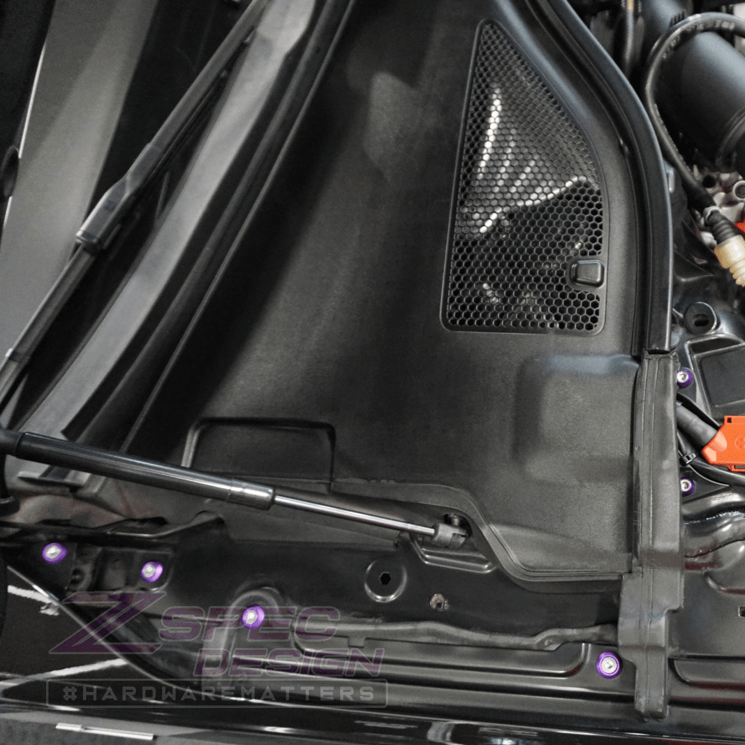 ZSPEC "Stage 2" Dress Up Bolts® Fastener Kit for '12-18 Audi A7 4G8 3.0L, Stainless & Billet