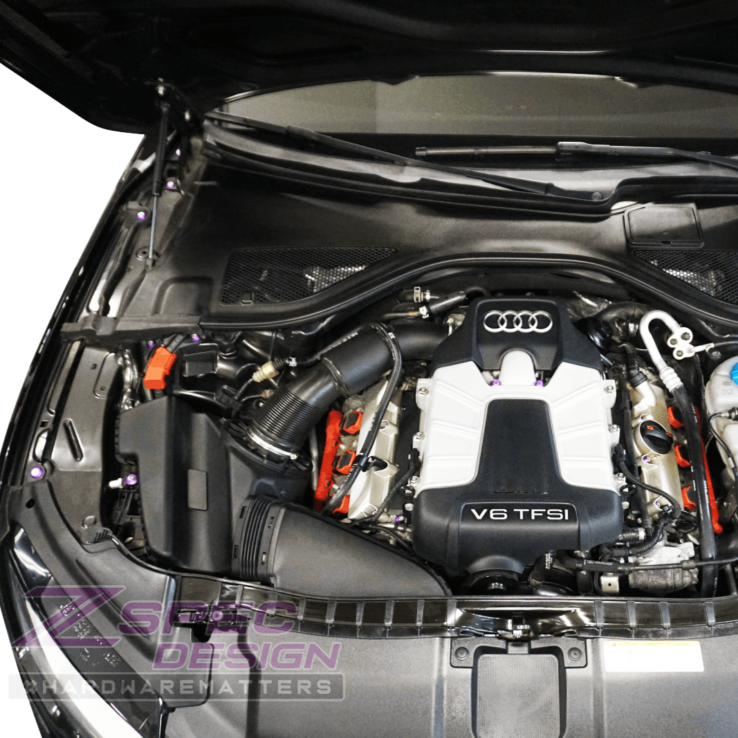 ZSPEC "Stage 3" Dress Up Bolts® Fastener Kit for '12-18 Audi A7 4G8 3.0L, Stainless & Billet