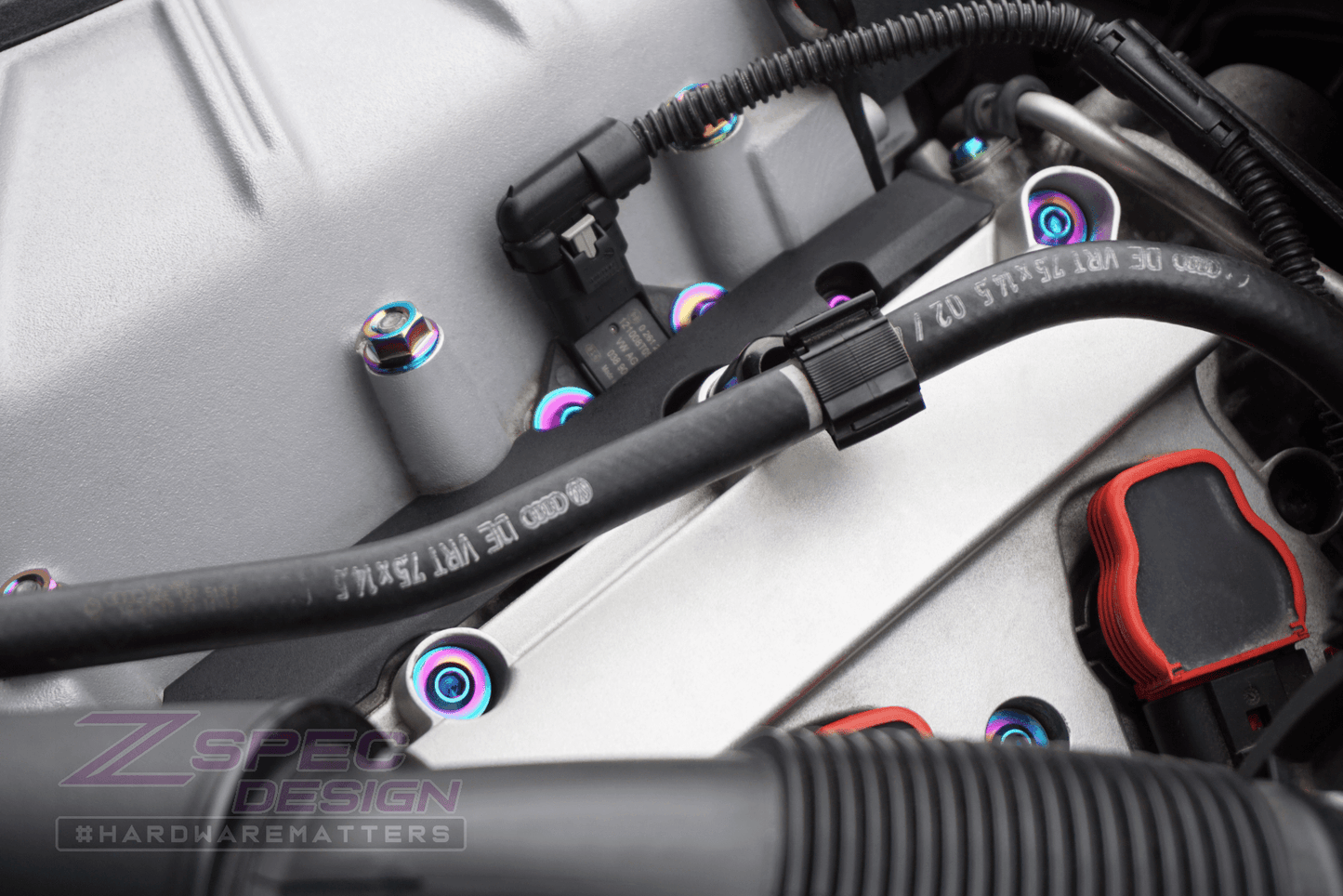 ZSPEC "Stage 2" Dress Up Bolts® Fastener Kit for '12-18 Audi A7 4G8 3.0L, Titanium