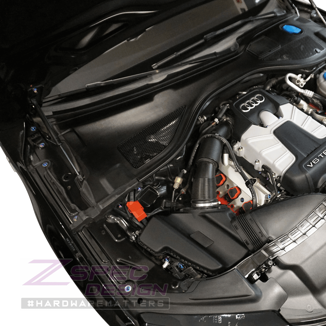 ZSPEC "Stage 2" Dress Up Bolts® Fastener Kit for '12-18 Audi A7 4G8 3.0L, Titanium