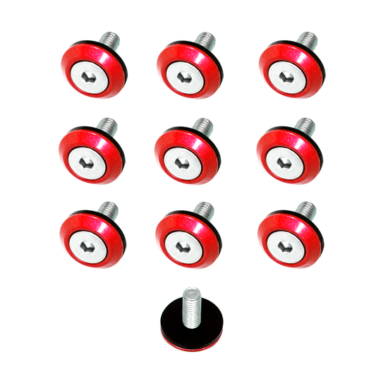 ZSPEC FHSC M5x20mm Fasteners w/Washers, Stainless & Billet, 10-Pack