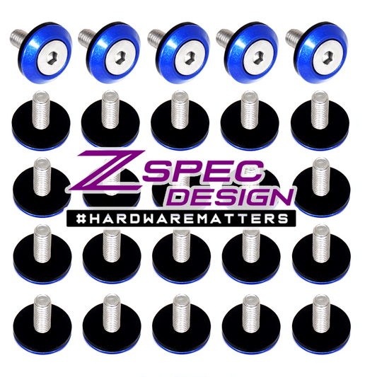 ZSPEC Bulk-Pack, FHSC M6x20mm Stainless & Billet Finish Washers, 25-Pack