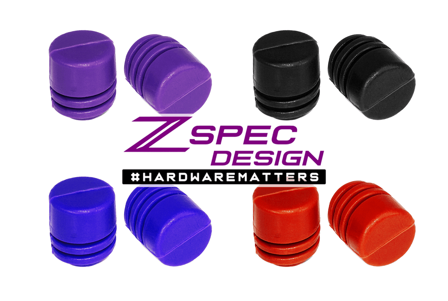 ZSPEC Hood Bump Stops, Hard Silicone Rubber, 2-Pack