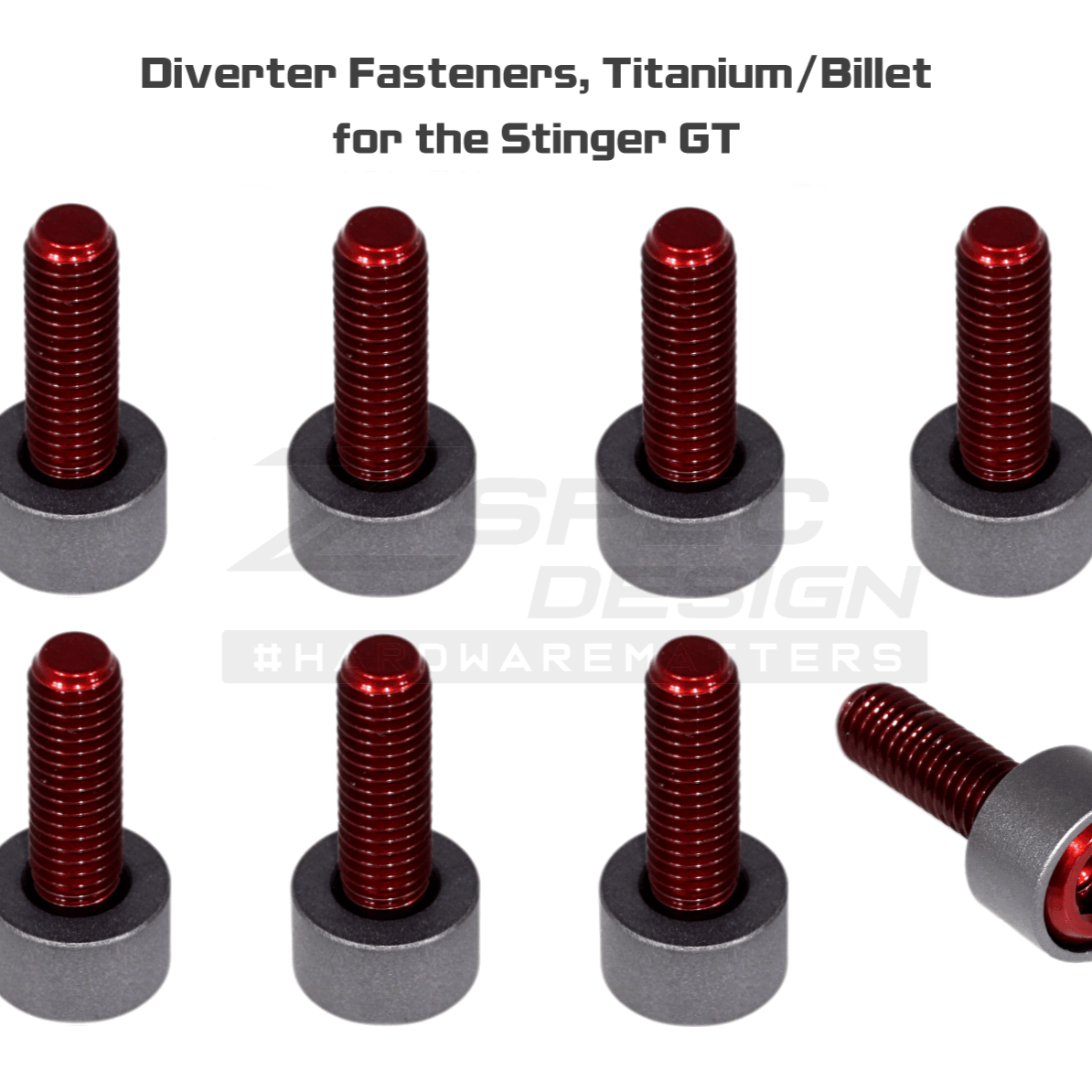 ZSPEC Diverter Valves Fastener Kit for '18+ Stinger GT, Titanium & Billet