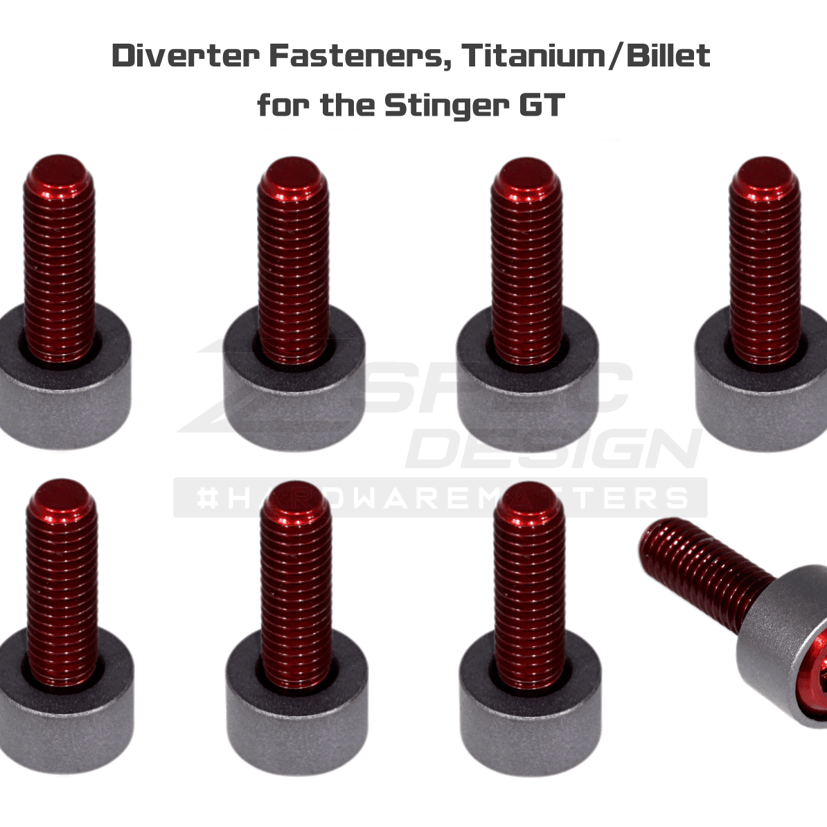 ZSPEC "Stage 3" Dress Up Bolts® Fastener Kit for '18+ Stinger GT, Titanium & Billet
