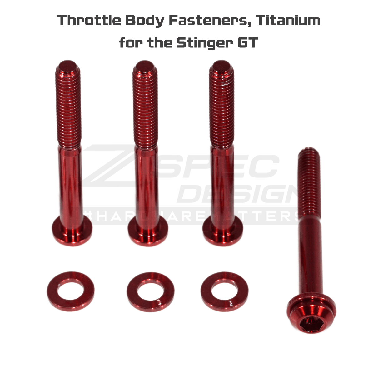 ZSPEC Throttle Body Fasteners for '18+ Stinger GT, Titanium