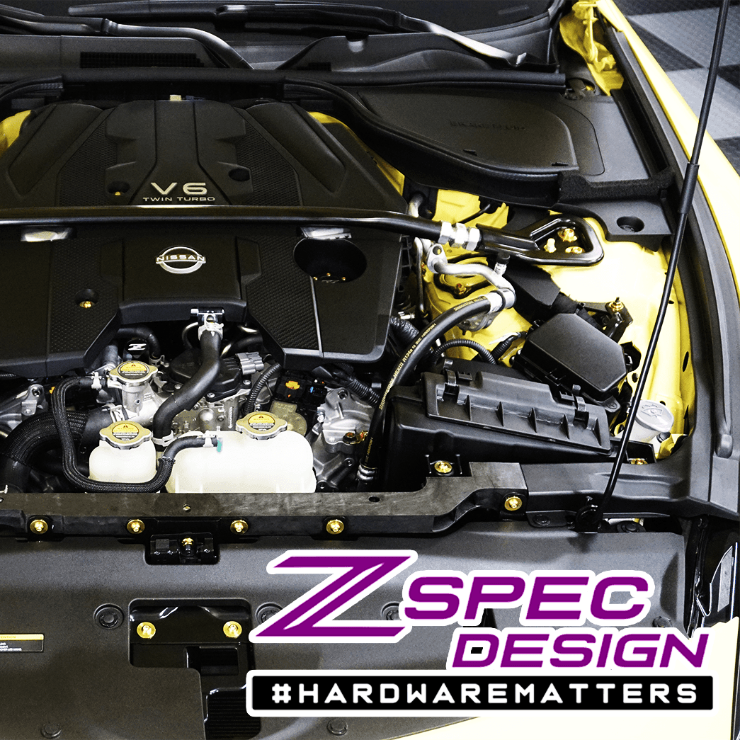 ZSPEC "Stage 2" Dress Up Bolts® Hardware Kit for Nissan Z RZ34, Titanium