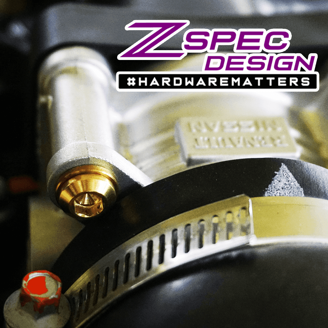 ZSPEC "Stage 2" Dress Up Bolts® Hardware Kit for Nissan Z RZ34, Titanium & Billet