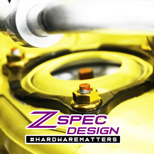 ZSPEC Shock Tower Nuts for Nissan 350z/G35/370z/G37/RZ34/Q, Grade-5 Titanium