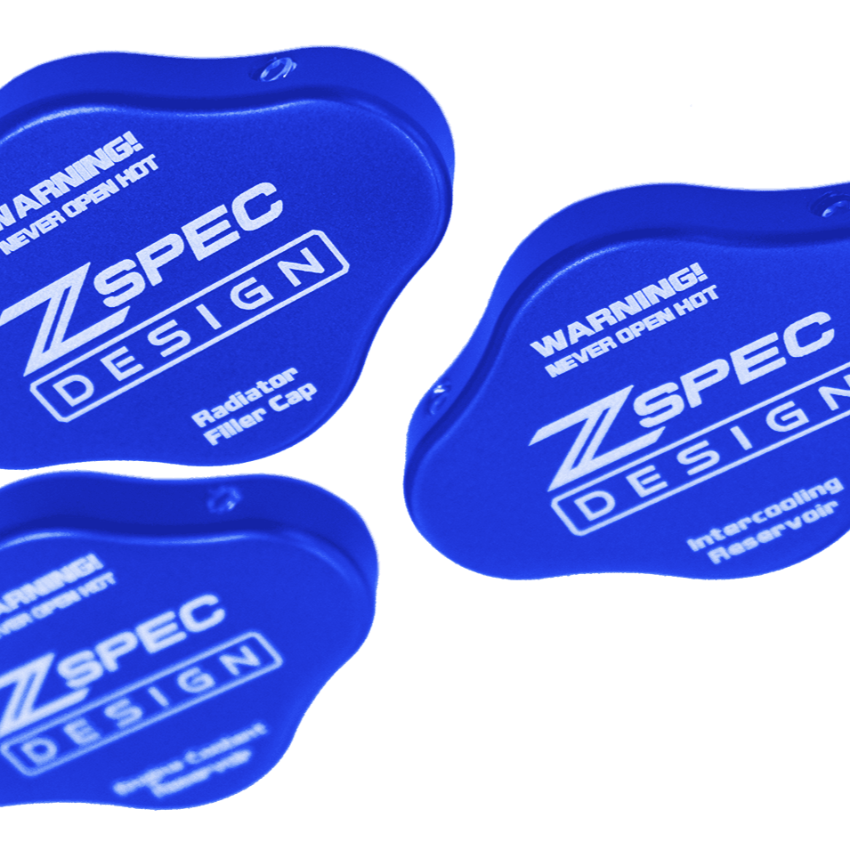 ZSPEC Fluid Reservoir Cap Covers Set for '23+ Nissan Z RZ34, Billet, 3 Caps