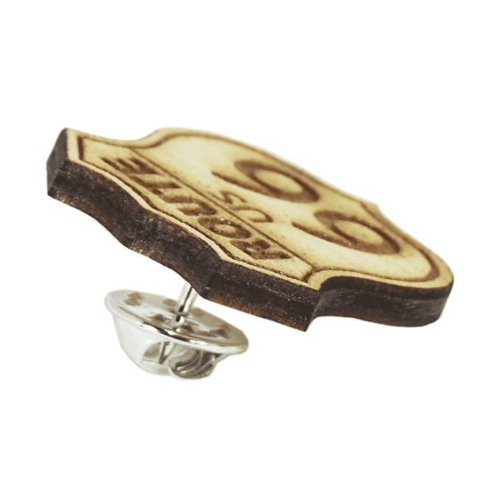 ZSPEC Classic Route 66 Laser-Cut & Etched Wooden Lapel/Hat Pin