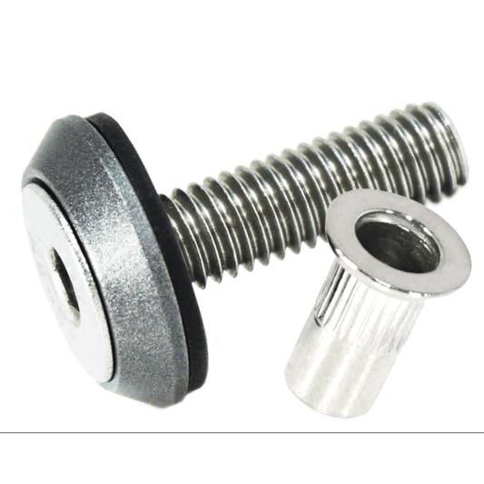 ZSPEC Body Kit Fastener, Low-Profile M5x20mm, Stainless & Billet, w/Rivet Nut, per Each
