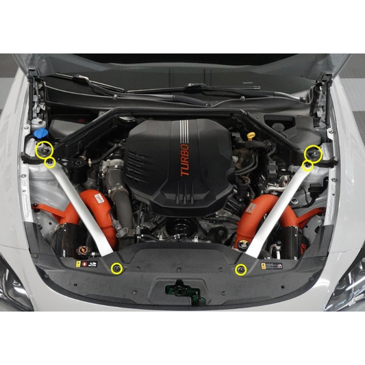 ZSPEC Struts & Struts Tower Brace Fasteners for '18+ Stinger GT, Titanium