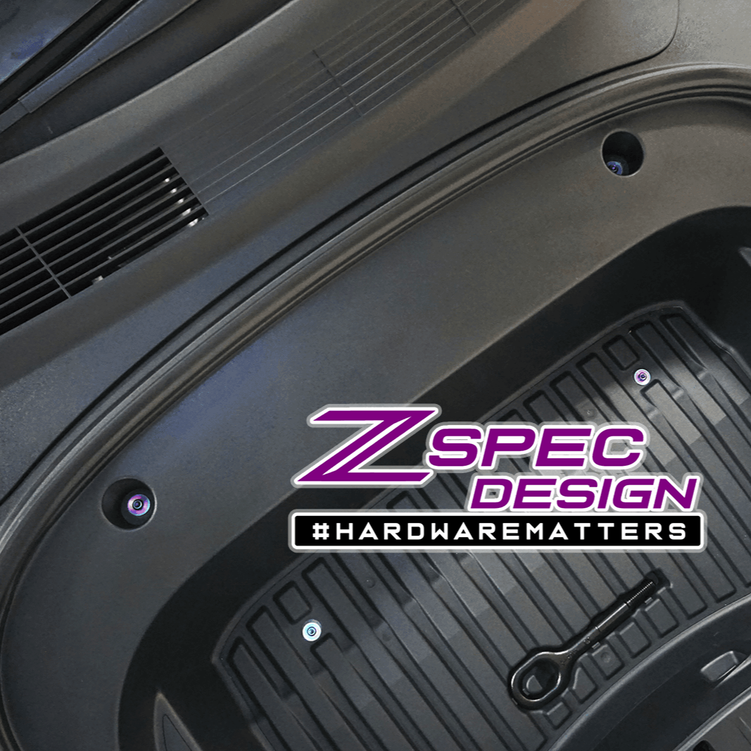 ZSPEC "Stage 3" Dress Up Bolts® Fastener Kit for the Tesla Model 3, Grade-5 Titanium
